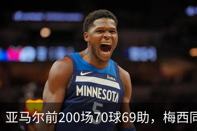 亚马尔前200场70球69助，梅西同期92球46助